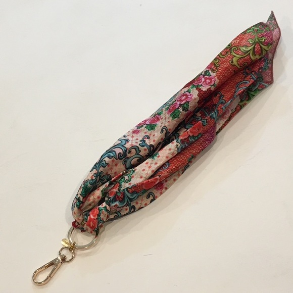 Johnny Was | Zoila Key Chain Ring Silk Scarf Charm - Picture 4 of 9
